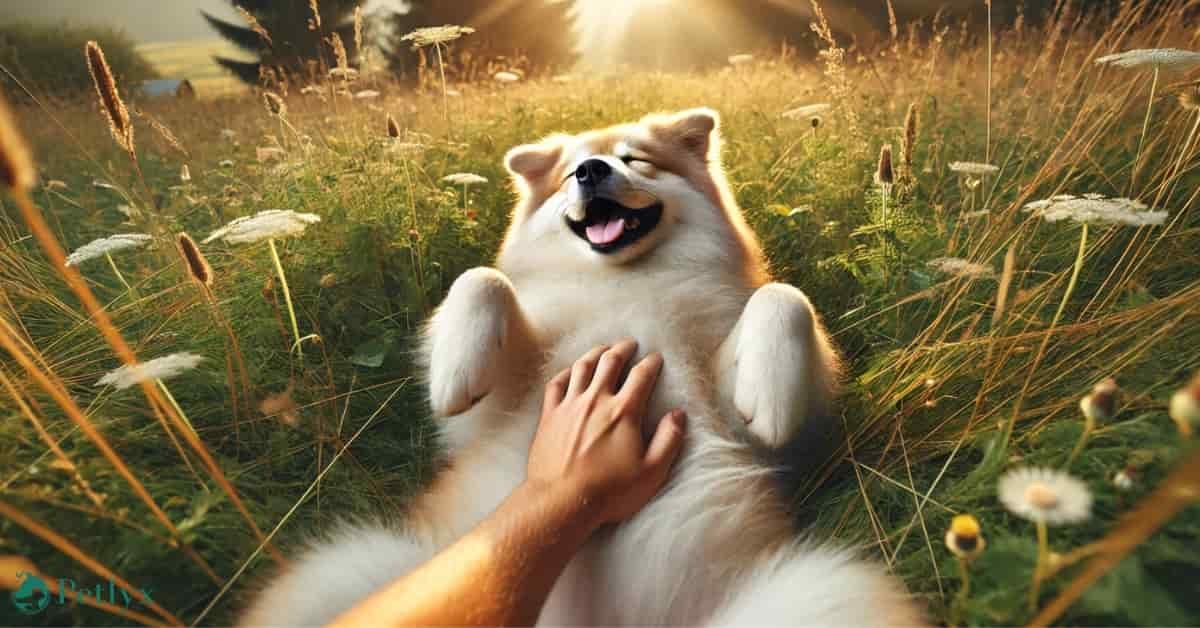 why do dogs like belly rubs